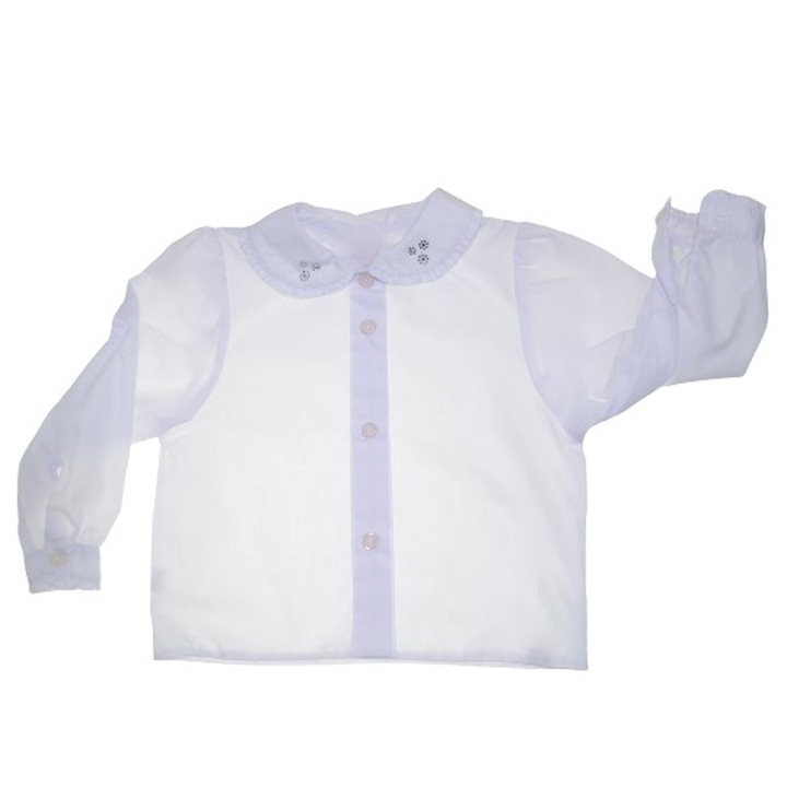 Camasa eleganta pentru fete Viwa WW1711, Alb 80 CM