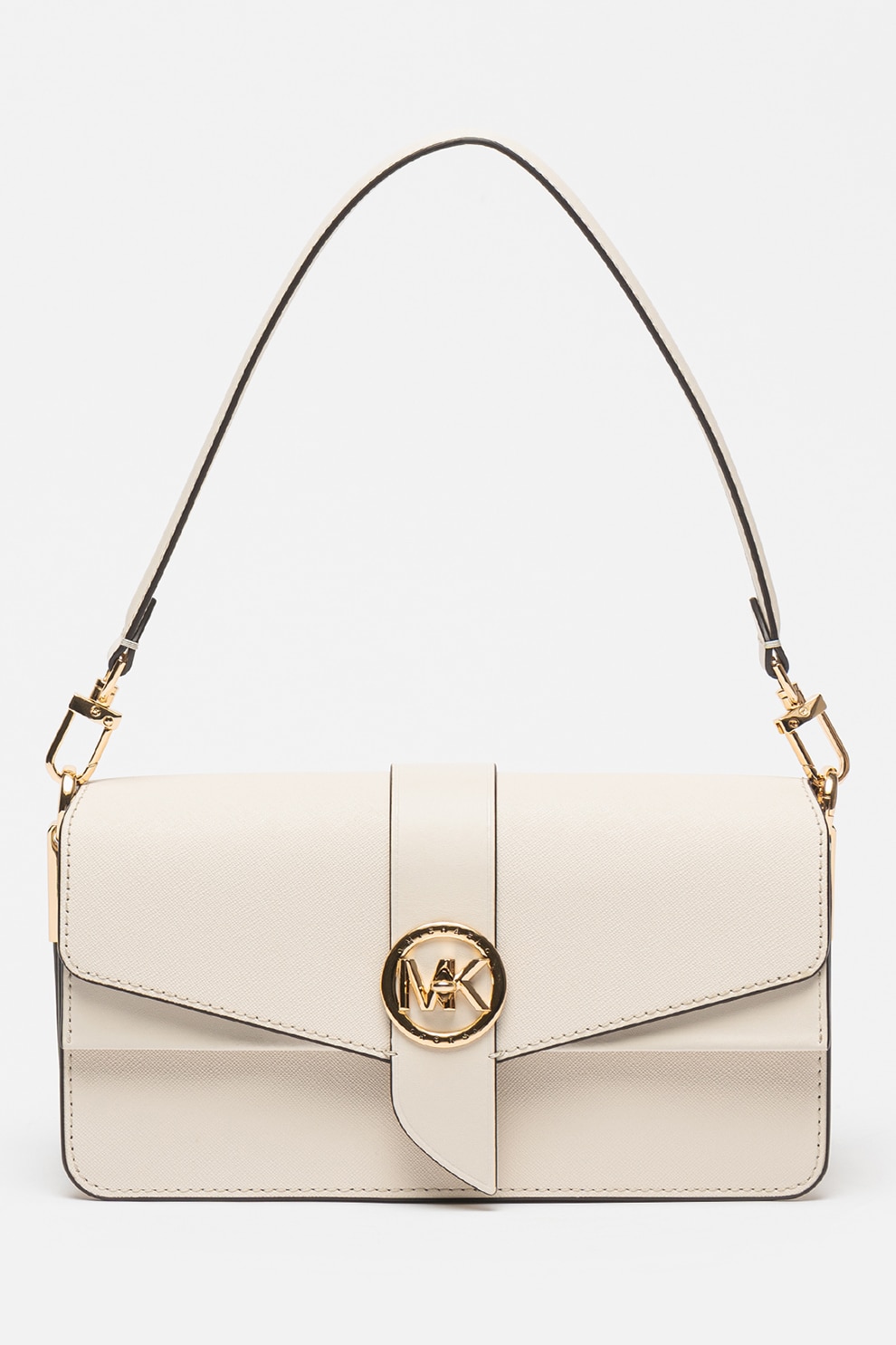 Michael Kors, Geanta din piele cu bareta de umar Greenwinch, Crem
