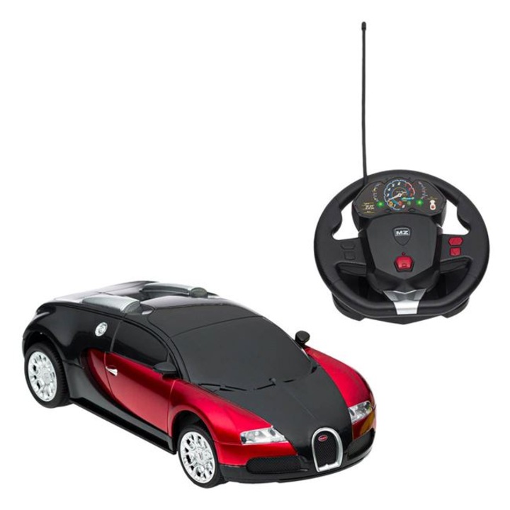 Bugatti Veyron 16.4 Grand Sport Red RC jármű kormánykerékkel 1:24 / 27MHz