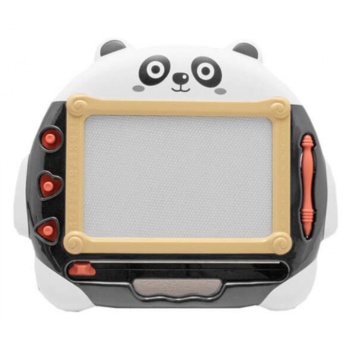 Tabla magnetica de scris pentru copii, L@ka, Plastic, Model panda