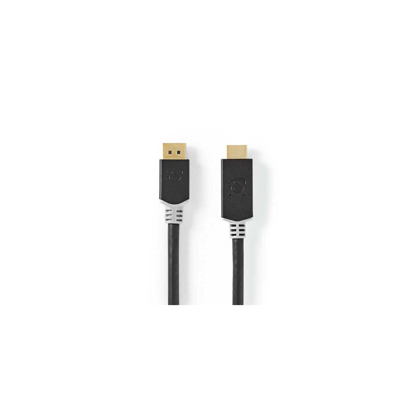 Cablu displayport v1 4 hdmi 4k 60hz 2m aurit antracit emag ro