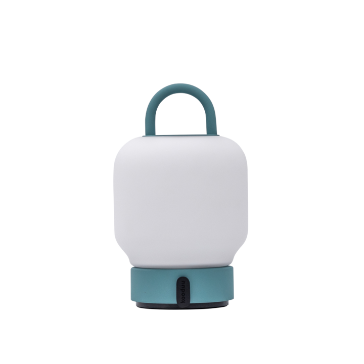 LED преносима лампа, димер, топла светлина, 40 часа, презареждаема, USB-A, Kooduu Loome Lamp, Smokey Teal