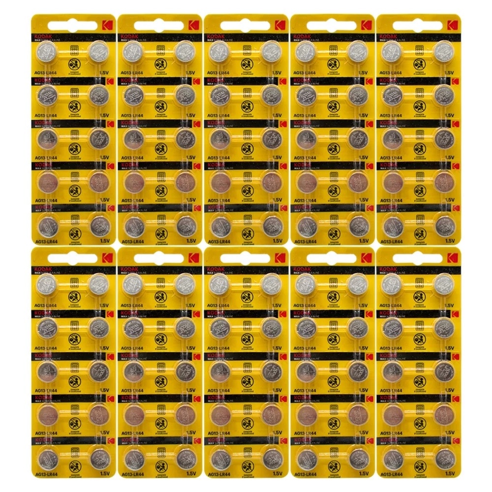 Kodak AG13 LR44 Knopfzelle Uhrenbatterie Markenqualität Alkaline