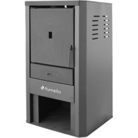 Cazan (centrala) pe lemne, brichete si carbune Fornello Monza Black 27 kW