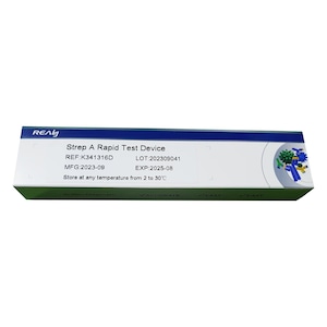 Test Rapid Antigen, Streptococ Beta-Hemolitic de Grup A, Realy Tech, Exsudat din Gat, pentru uz profesional