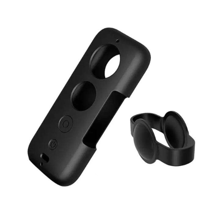 Силиконов предпазен капак за спортна видео камера Insta 360 One X X1, черен