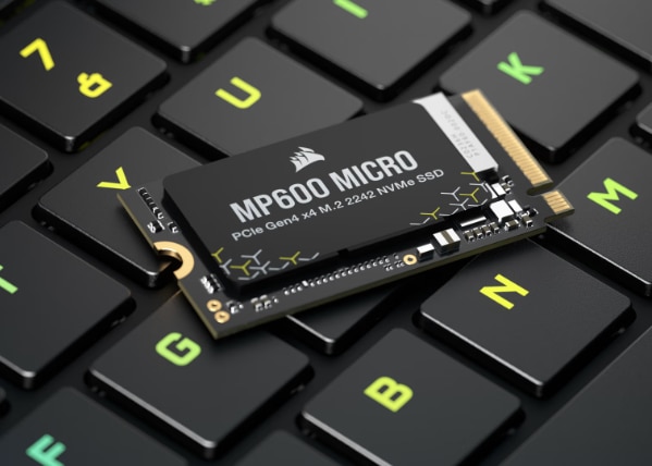 SSD Corsair MP600 MICRO 1 TB, PCIe Gen4 x4 NVMe M.2 2242 Form
