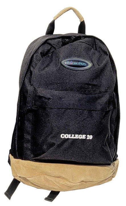 Rucsac Campus, 20L, Poliester, 46x36cm, Negru