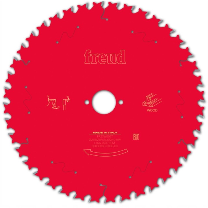 Нож за трион, Freud, 250 x 30 x 40 mm, червен