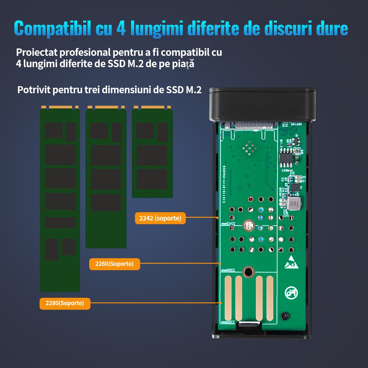 Cutie SSD, portabila, Xinxu, M.2 NVMe/NGFF, Capacitate 8 TB, USB/ Type ...
