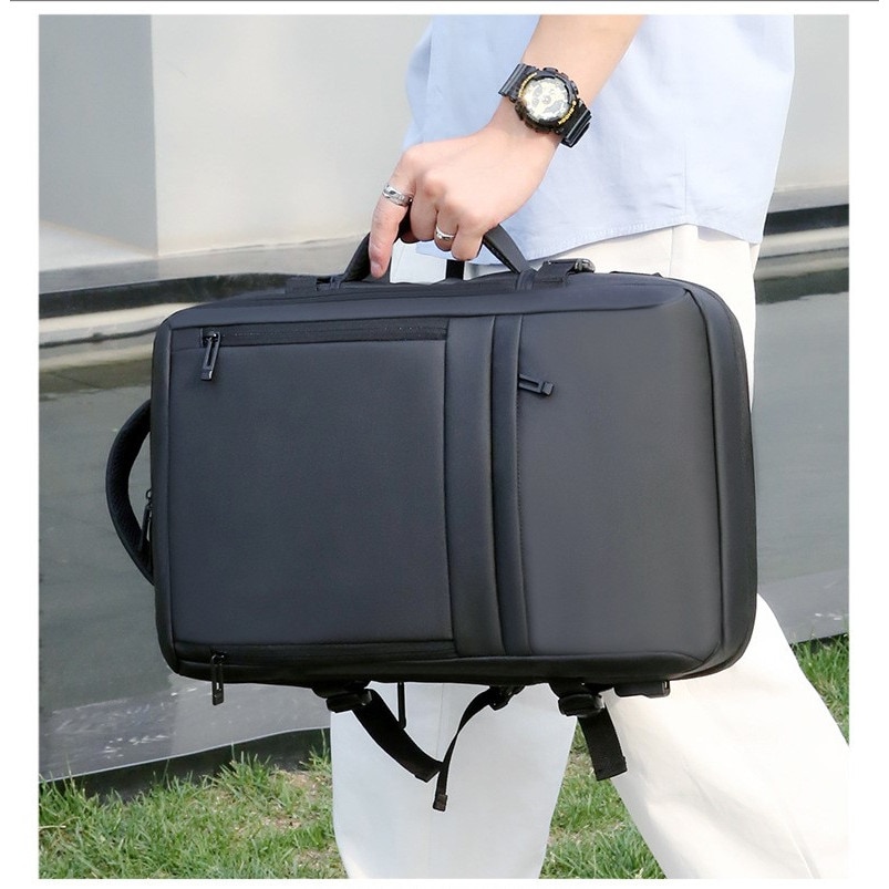 Rucsac Calatorie pentru Laptop, Extensibil, Multifunctional, Impermeabil, port USB, 40 L, Negru denim, OBRALIX®