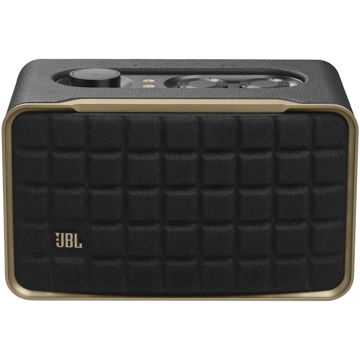 Аудио система JBL Authentics 200, Wi-Fi, Bluetooth, Ретро дизайн, Черен