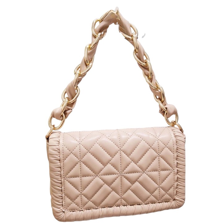 Női táska, ökológiai bőr, Sárgabarack