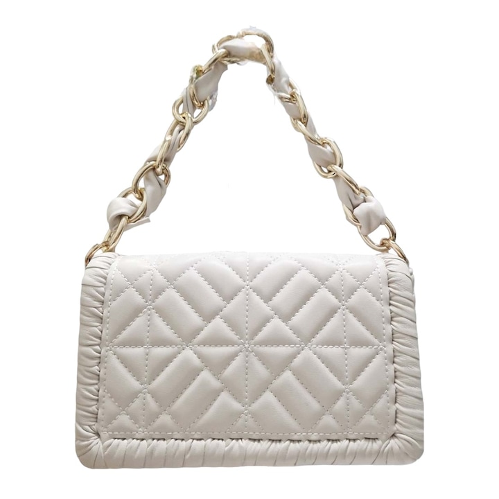 Női táska, ökológiai bőr, LS725, bézs