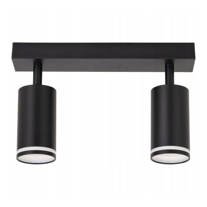 Plafoniera LED, Ledhoff, GU10, Aluminiu, 29x5 cm, Negru