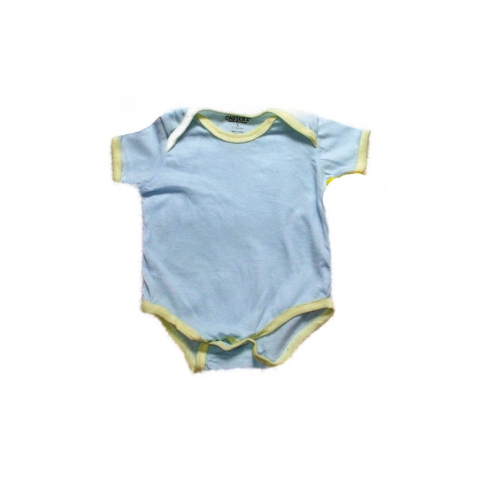 Body bebe B153 culoare bleu, marime 0-3 luni