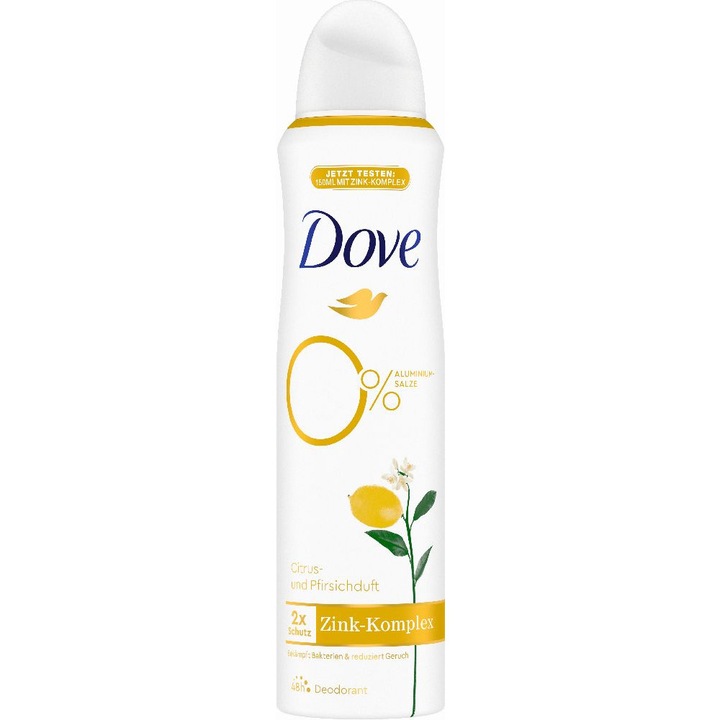 Deodorant spray pentru femei Dove Citrus Peach 150 ml