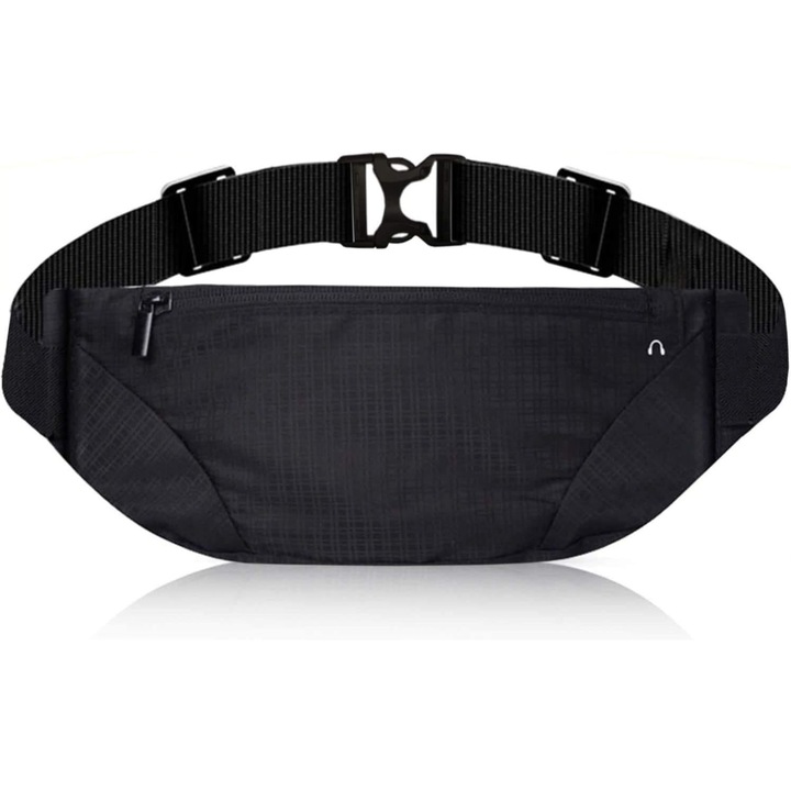 Férfi kézitáska, Longziming, Nylon, Fekete