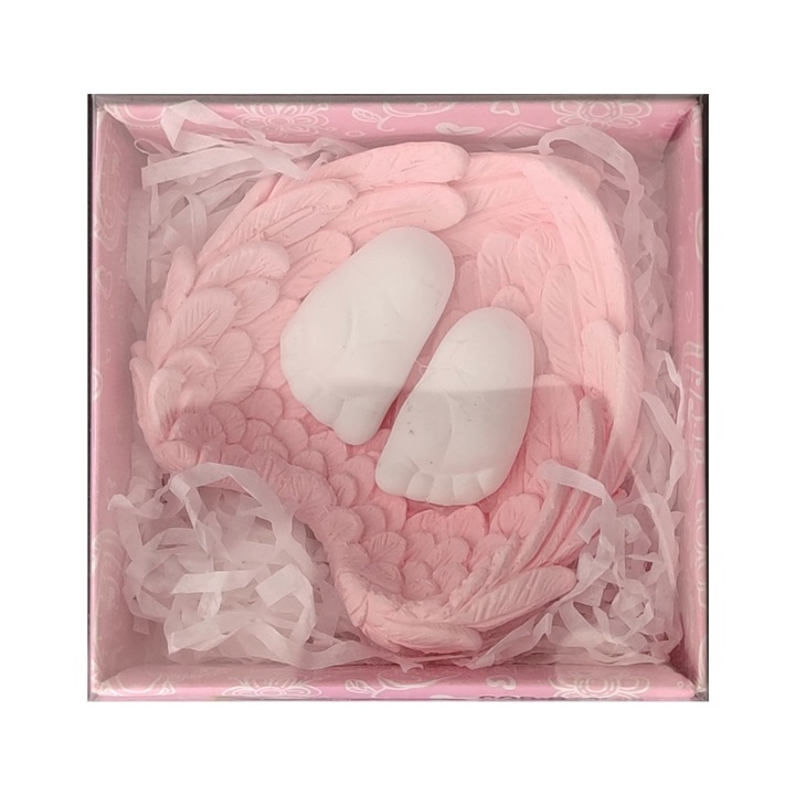 Marturii botez roz, aripi inger plus picioare