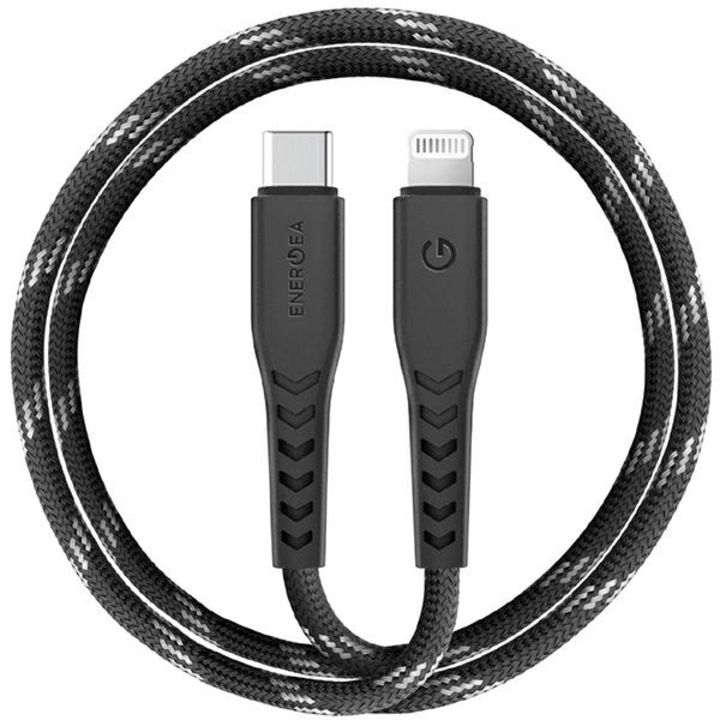 ENERGEA kabel Nyloflex USB-C - Lightning C94 MFI 1, 5m fekete