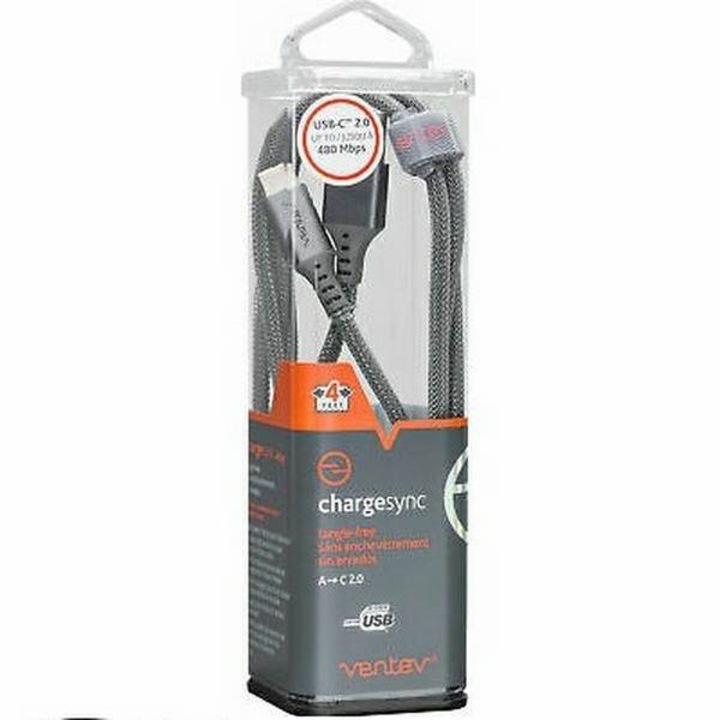 Ventev 1.2M USB-A/USB-C kábel ezüst 29406
