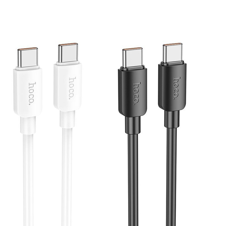 USB-C adatkábel, töltőkábel, USB-C-USB-C (USB Type-C), fehér, magas teljesítményű, 100W 5A 1m, Hoco X96