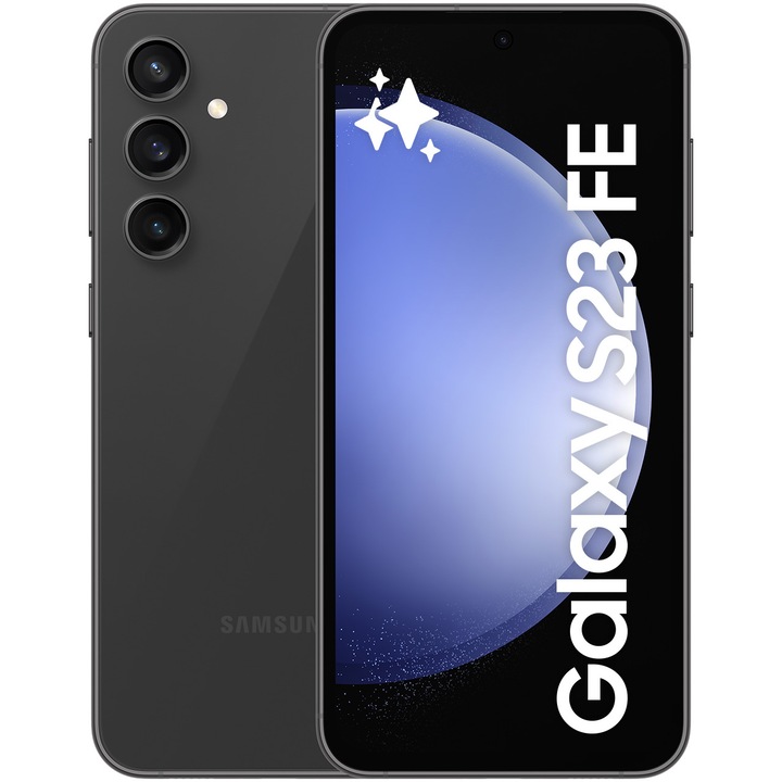 Смартфон Samsung Galaxy S23 FE, Dual SIM, 8GB RAM, 256GB, 5G, Graphite