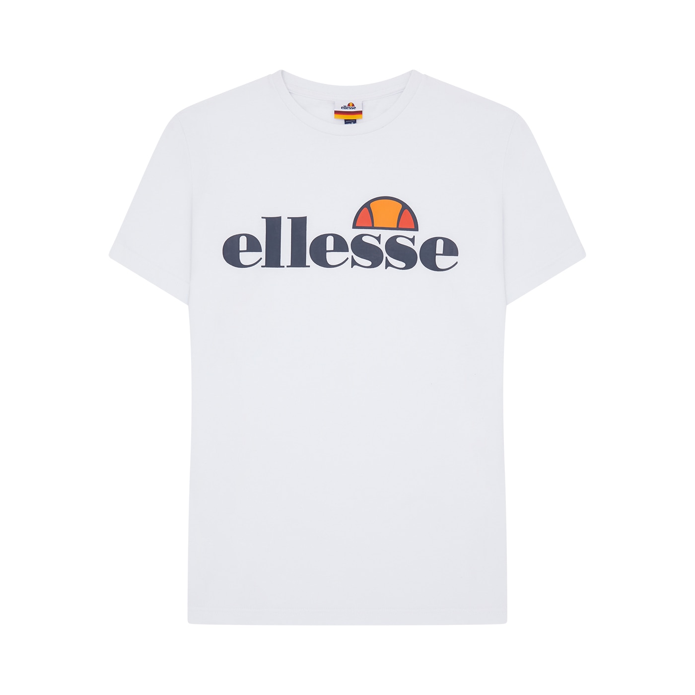 ELLESSE, Tricou cu decolteu la baza gatului si imprimeu logo Prado, Alb, M