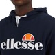 ELLESSE, Суичър с лого на Gottero с джоб тип "кенгуру", Тъмно син, XL