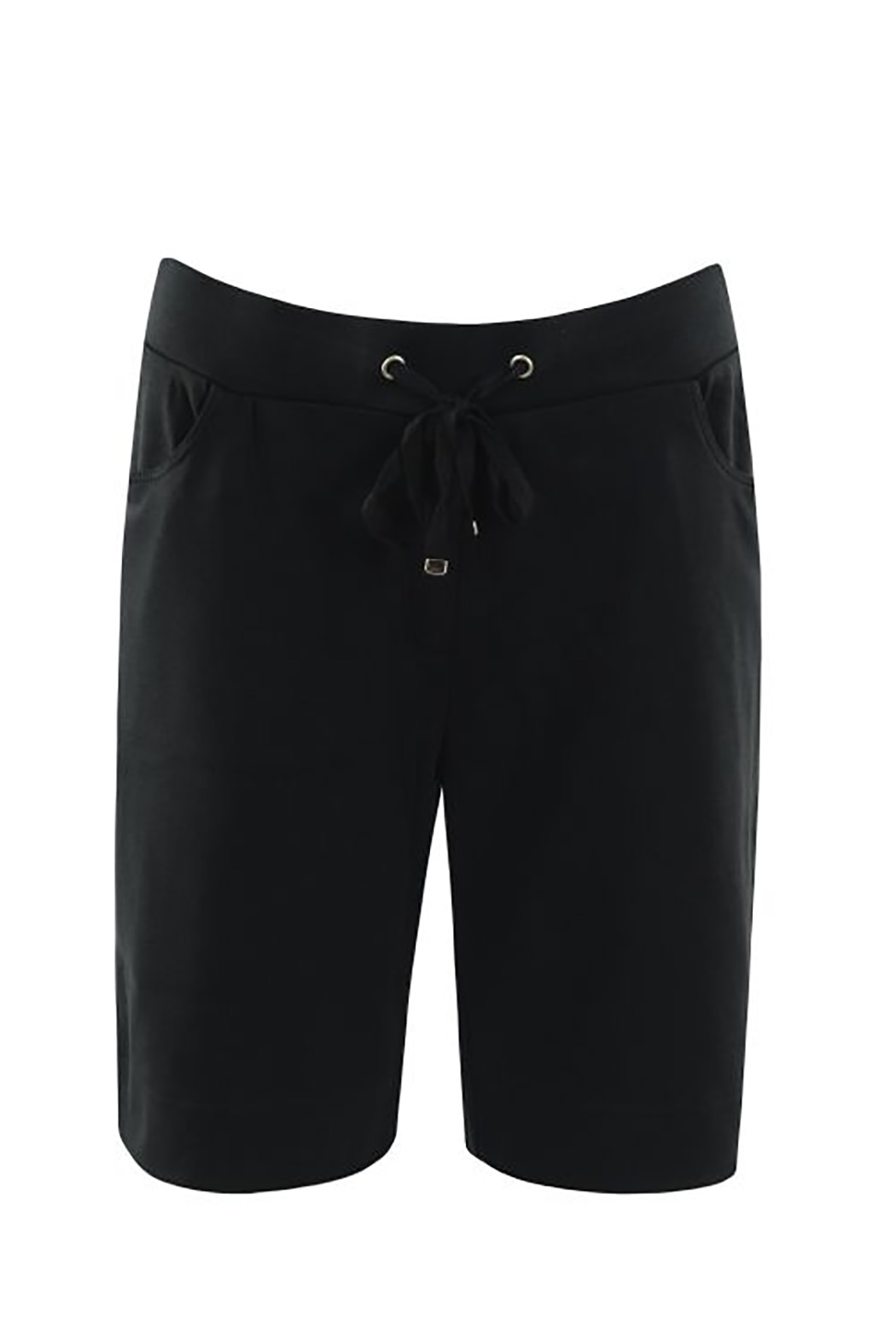 hajo, Pantaloni scurti regular fit cu snur in talie, Negru, 4XL