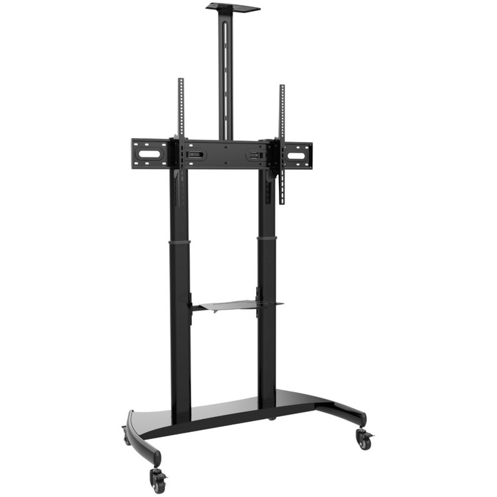 Мобилна стойка за телевизор Serioux TV610TW, Регулируема, Рафт, 60"-100", 100 кг