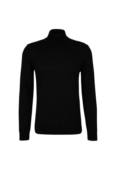 Joop!, Pulover din lana cu guler inalt, Negru