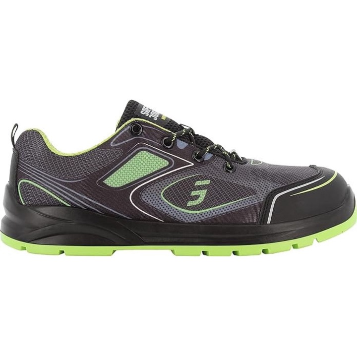 Incaltaminte de siguranta, Safety Jogger, Plasa, Negru/Verde, 44 EU