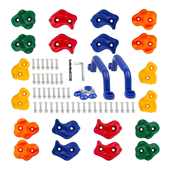 Set accesorii pentru spatiu de joaca, Pentru catarare, Cu accesorii, Multicolor