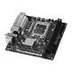 Дънна платка ASRock B760M-ITX/D4 WiFi - Motherboard - mini ITX - LGA1700 Socket - B760 Chipset - USB 3.2 Gen 1, USB-C 3.2 Gen 2x2 - Bluetooth, Gigabit LAN, Wi-Fi - onboard graphics (CPU required) - HD Audio (8-channel) B760M-ITX/D4WIFI