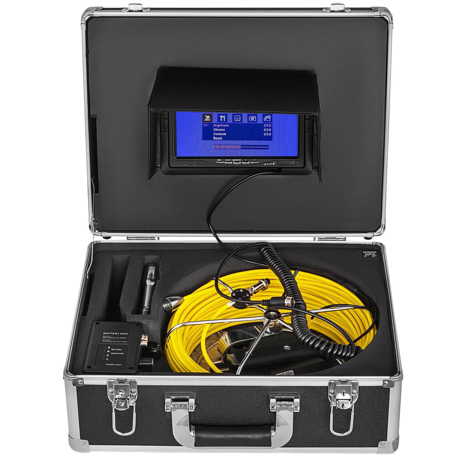 Ендоскоп, 7-инчов дисплей, 50M, 23 mm, IP68, 240V зарядно, черен - eMAG.bg