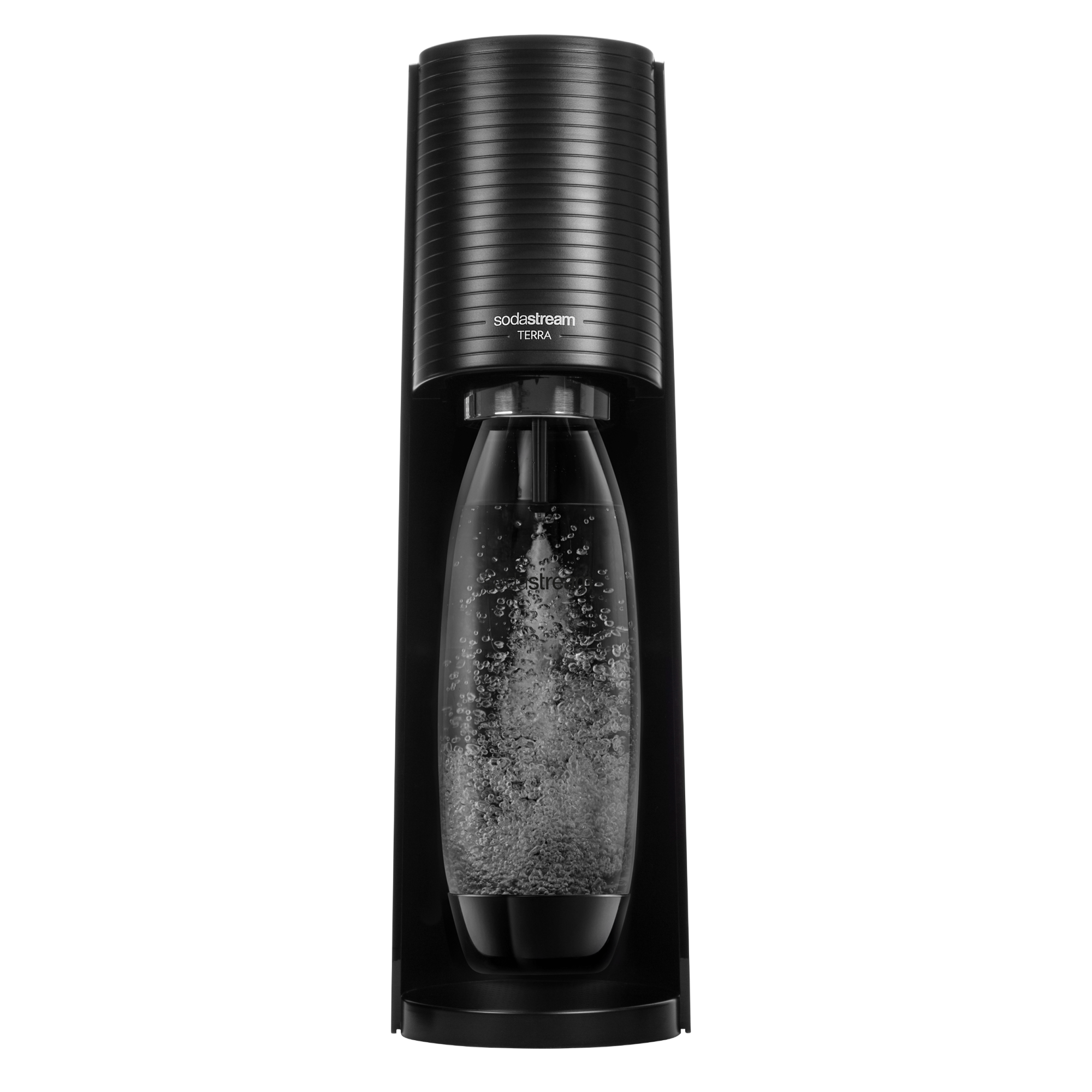 SodaStream Gaia szódagép szett, 3 palack, 1 l, alumínium/üveg,  tiszta/fekete 