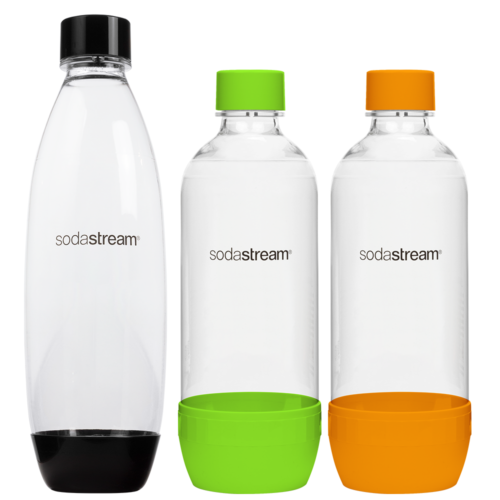 SodaStream Gaia szódagép szett, 3 palack, 1 l, alumínium/üveg