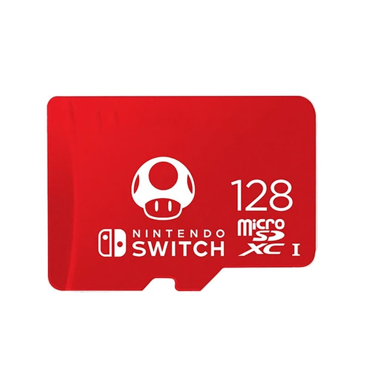 Memóriakártya, 128 GB, Nintendo Switchhez, piros