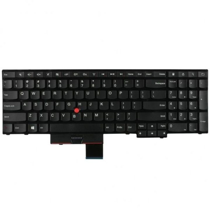 Премиум клавиатура за лаптоп Lenovo Edge E530 E530C E535 E545 130NV1A00 MP-11H53US-698 GL-105US 04W2443 0B35396 64B0HE, международна подредба, цифрова клавиатура, черна