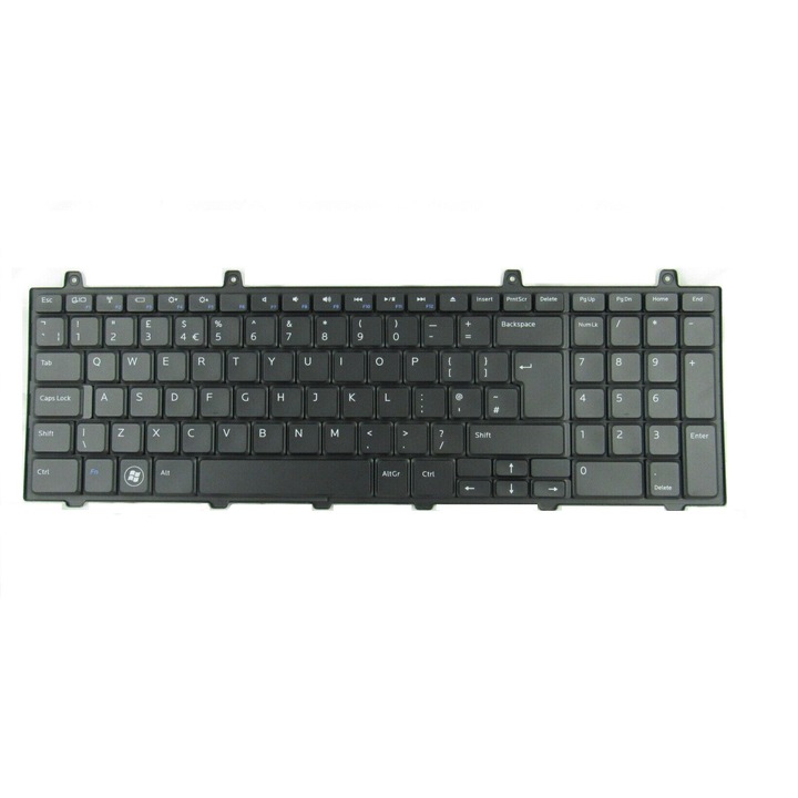 Prémium laptop billentyűzet Dell Studio 1745 1746 1747 L701x 1749, UK elrendezés, numerikus billentyűzet, fekete