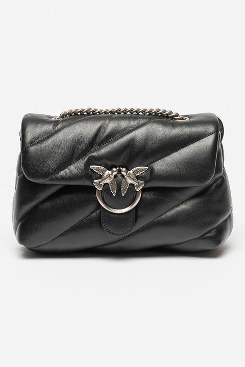 Pinko, Кожена чанта през рамо Love Classic, Избеляло черно