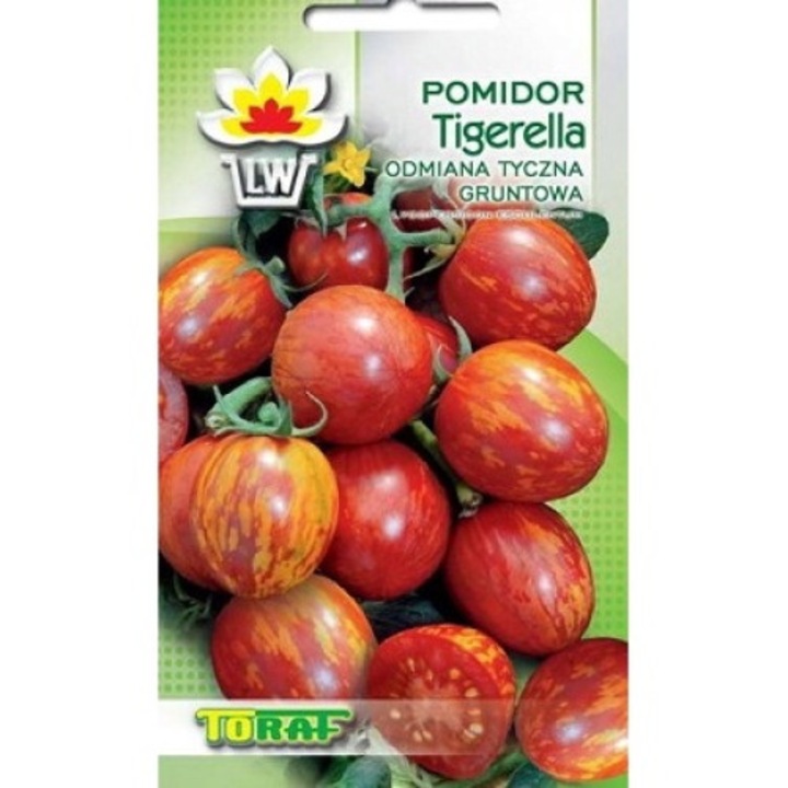 Seminte de legume, Seminte rosii Tigerella, Toraf, 0.5 g, calitate superioara, seminte premium, seminte de top