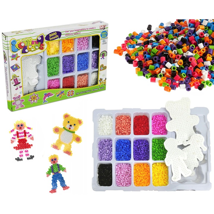 Set 8000 margele, Trifox, Plastic, Multicolor