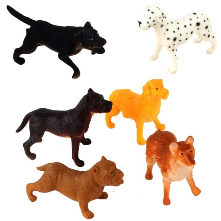 Комплект от 6 играчки животни, Trifox, Multicolor
