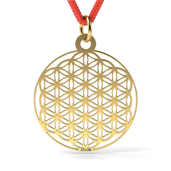 Pandantiv din aur galben cu snur model Nirvana