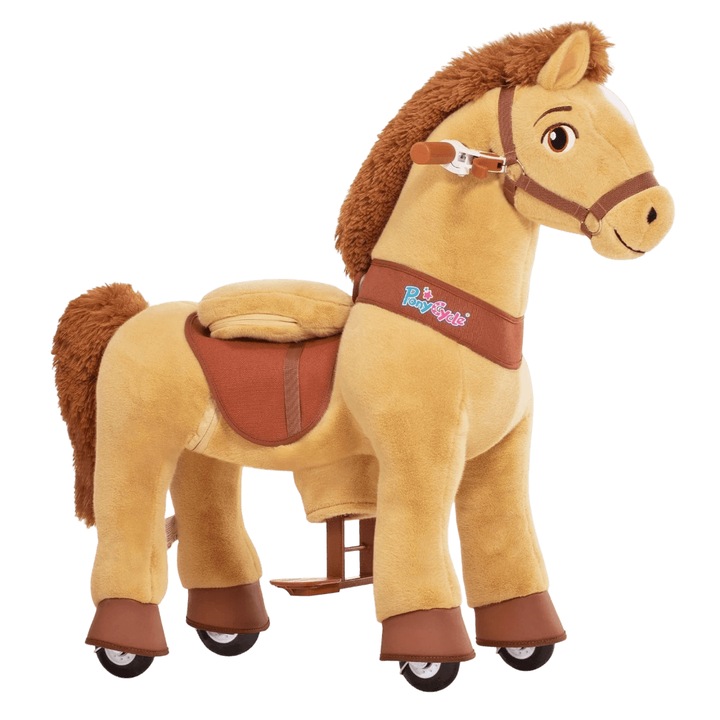 Scuter, PonyCycle, Model E, Ponei, maro deschis, 4-8 ani