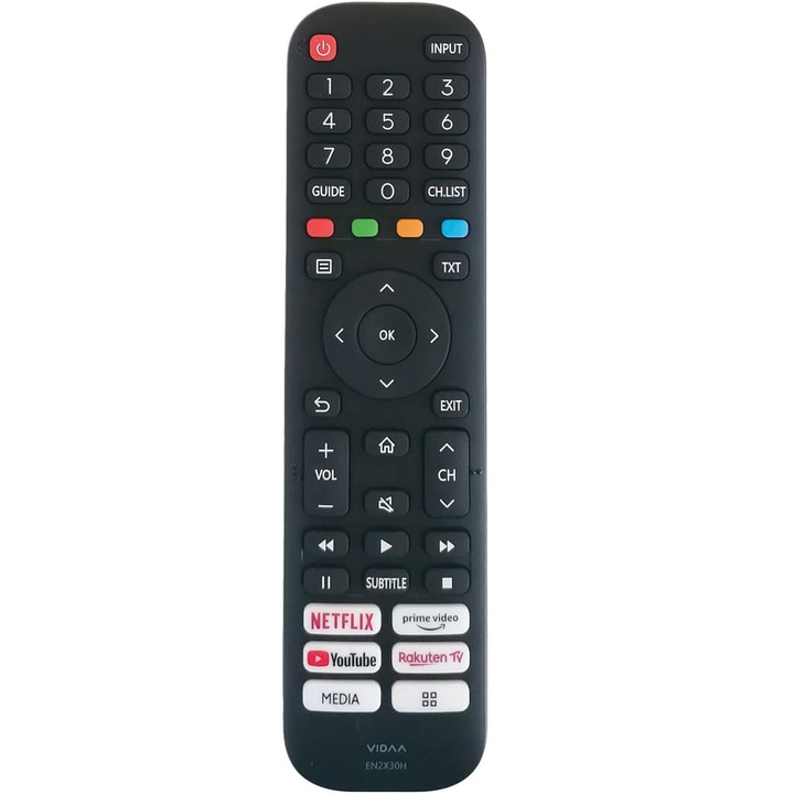 Telecomanda KNTECH, EN2X30H, Compatibila Hisense Smart, 32A5600F, 40A5600F, 40A5600F, neagra
