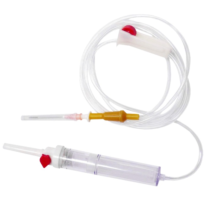 Trusa transfuzie sterila, PRIMA, ac 18G, spike plastic, luer slip, 25 bucati