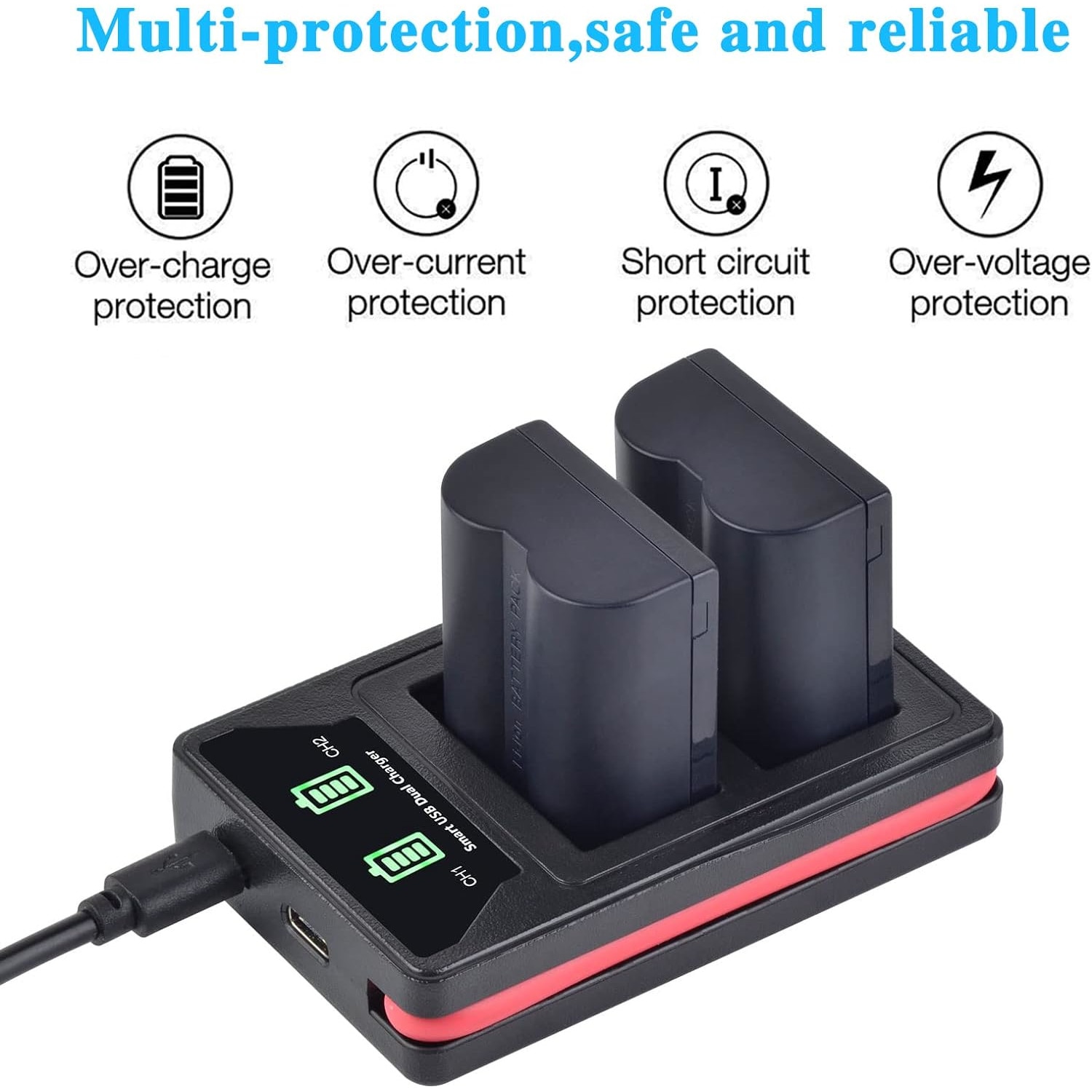 2 Batterie Blumax 750 MAh Per Panasonic CGA-S006 – Compatibili Con FZ50 E FZ18